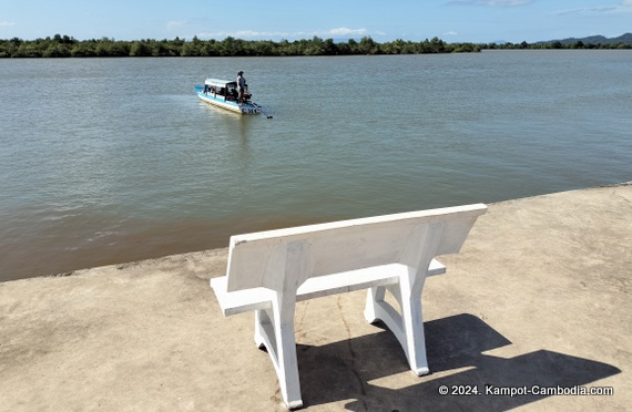 Kampot International Tourism Port in Cambodia. Ferry to Koh Rong and Koh Rong Samloem Islands.