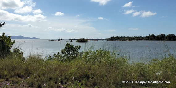 Kampot International Tourism Port in Cambodia. Ferry to Koh Rong and Koh Rong Samloem Islands.