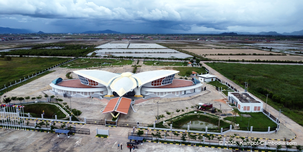 Kampot International Tourism Port in Cambodia. Ferry to Koh Rong and Koh Rong Samloem Islands.