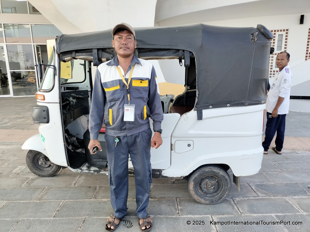 Kampot International Tourism Port in Cambodia. Ferry to Koh Rong and Koh Rong Samloem Islands.
