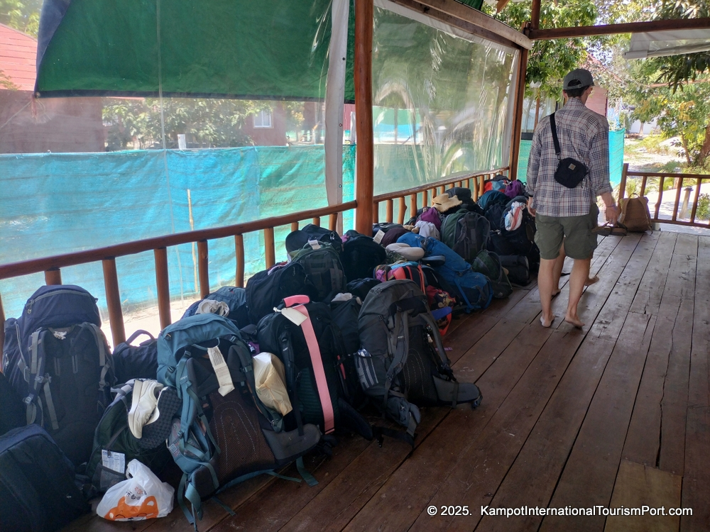 Kampot International Tourism Port in Cambodia. Ferry to Koh Rong and Koh Rong Samloem Islands.