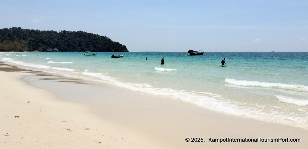 Kampot International Tourism Port in Cambodia. Ferry to Koh Rong and Koh Rong Samloem Islands.