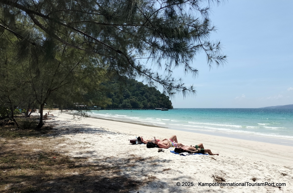 Kampot International Tourism Port in Cambodia. Ferry to Koh Rong and Koh Rong Samloem Islands.