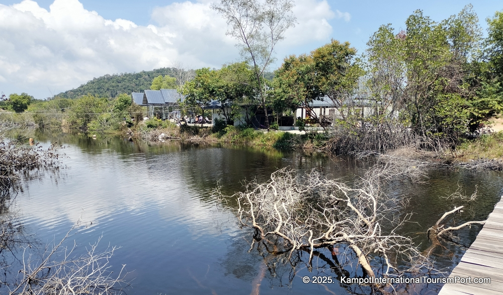 Kampot International Tourism Port in Cambodia. Ferry to Koh Rong and Koh Rong Samloem Islands.