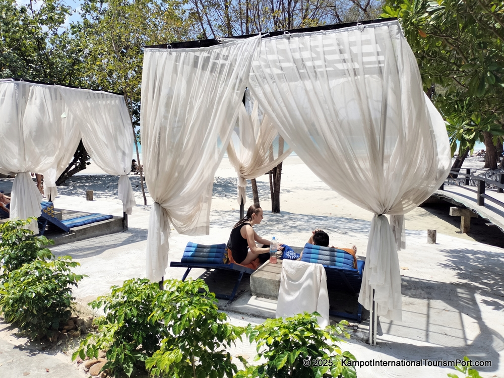 Kampot International Tourism Port in Cambodia. Ferry to Koh Rong and Koh Rong Samloem Islands.