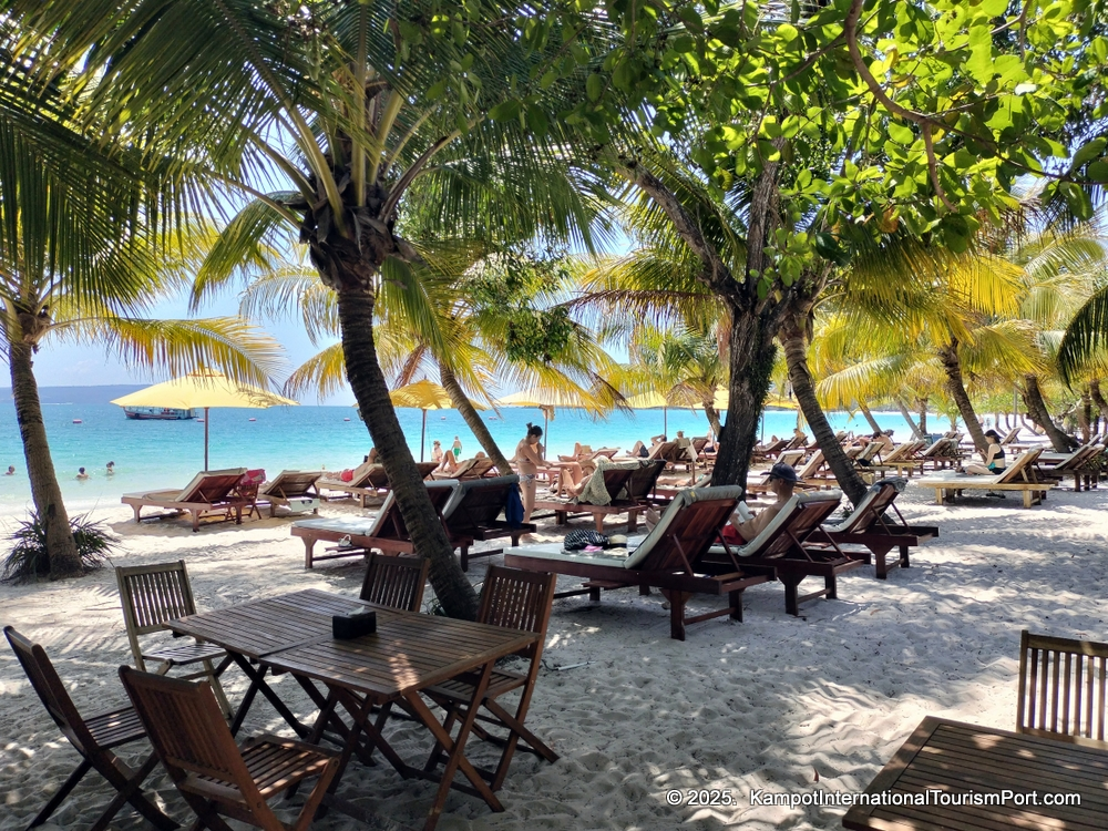 Kampot International Tourism Port in Cambodia. Ferry to Koh Rong and Koh Rong Samloem Islands.