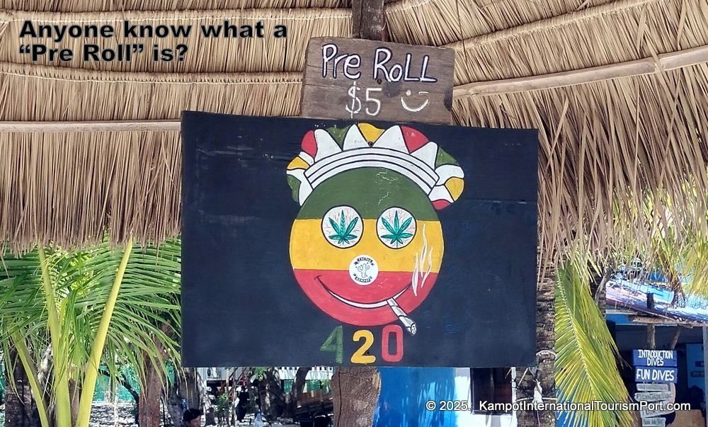 Kampot International Tourism Port in Cambodia. Ferry to Koh Rong and Koh Rong Samloem Islands.