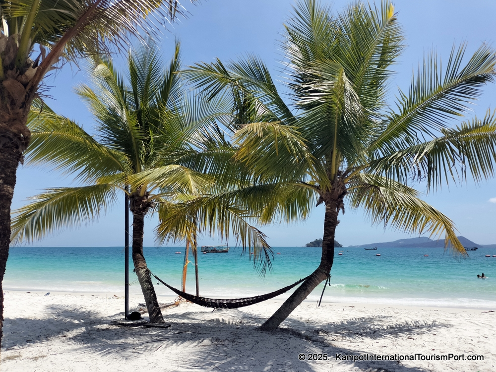 Kampot International Tourism Port in Cambodia. Ferry to Koh Rong and Koh Rong Samloem Islands.